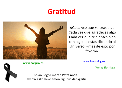 gratitud izeko